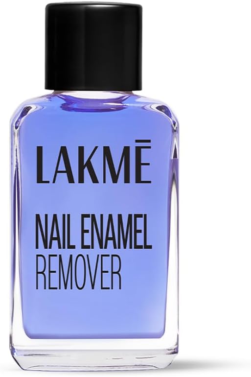 Lakme Liquid Nail Polish Remover With Vitamin E, Strengthens Nails & Removes Nail Paint Easily, 27ml (OG Collection)
