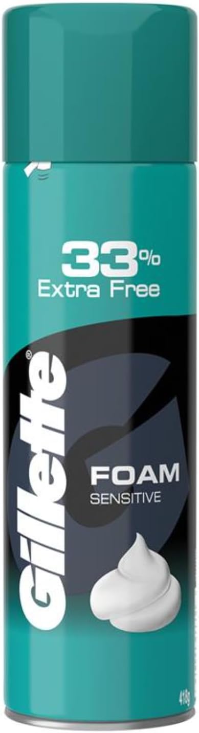 Gillette Classic Sensitive Shave Foam - 418 g (33% extra)