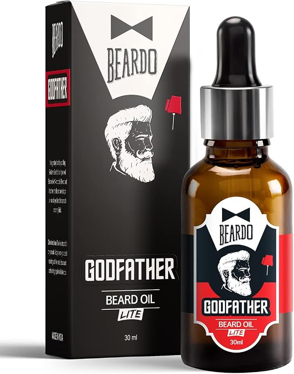 Beardo Godfather Lite Beard and Moustache Oil, 30 ml | Non-Sticky, Light Beard Oil for Men| Pleasant Fragrance | Ideal for daily use .