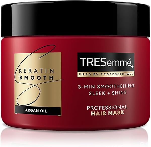 TRESemme Keratin Smooth Hair Mask 300ml | 3 Min Smoothening Treatment for 72H Frizz Control | Paraben Free Keratin Treatment for Dry Frizzy Hair