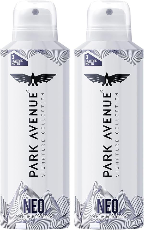 Park Avenue Men Neo Signature Collection | Deodorant Spray | Fresh Long-Lasting Aroma | 150Ml Each (Pack Of 2)