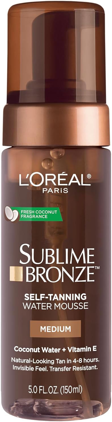 L27Oreal Paris L'Oreal Paris Skin Care Sublime Bronze Hydrating Self-Tanning Water Mousse, 5 Fluid Ounce