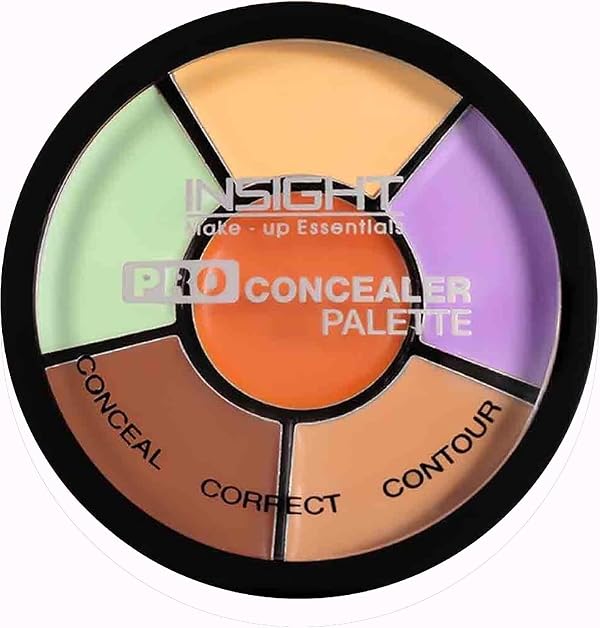 INSIGHT Pro Concealer Palette - Shade Corrector | Makeup Wheel for Face | Satin–Matte Finish | 3-in-1 Conceal, Contour & Correct | Waterproof | Full Coverage | 15gm