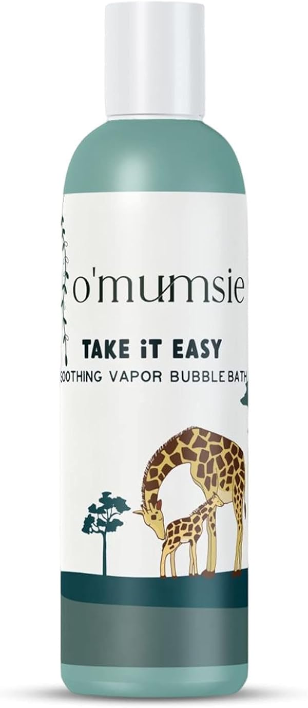 o'mumsie Baby Bubble Body Wash | Enriched with Eucalyptus & Lavender | Plant Rich Formula Safe For Kids And Adults To Soothe And Relieve Cold And Sinus, Flu & Cough (250 ML)