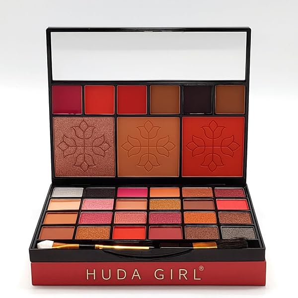 All-in-One Makeup Kit Set for Women, Eyeshadow Palette with Brush & Mirror