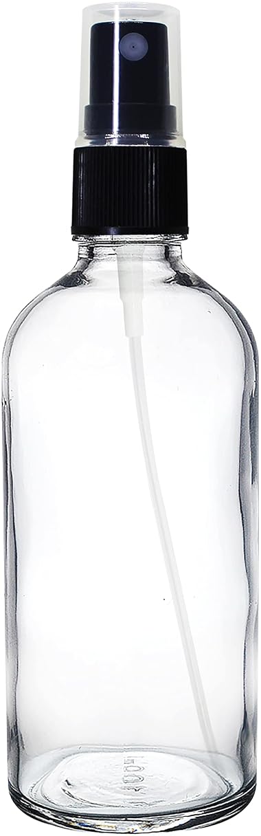 nsb herbals 100 ml Refillable Clear Fine Mist Spray Glass Bottles With Spray Pump For Uses For Diy Perfume, Essential Oils, Blends, Aromatic Water, Beauty Products (1)