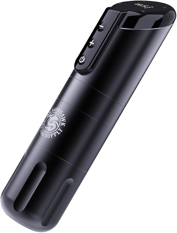 Dragonhawk X2 Wirelss Tattoo Pen Machine Gun, Practice Tattoo Pen for Beginner Play & Learn Tattooing