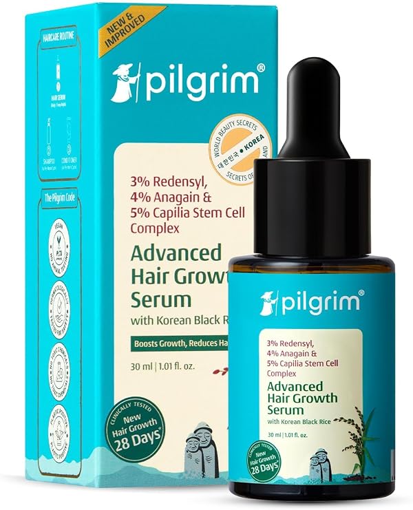 Pilgrim Advanced Hair Growth Serum with 3% Redensyl & 4% AnaGain -30ml