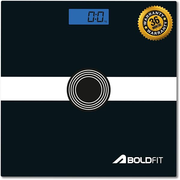 Boldfit Weight Machine for Home Digital Weighing Machine for Human Body with LCD Display Max Weight Capacity 180Kgs (Batteries Not Included) – Bathroom Scale for Home