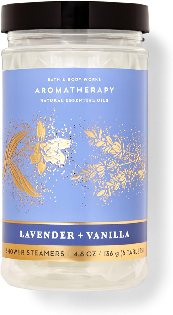 Bath & Body Works Lavender Vanilla Shower Steamers, 6-Pack