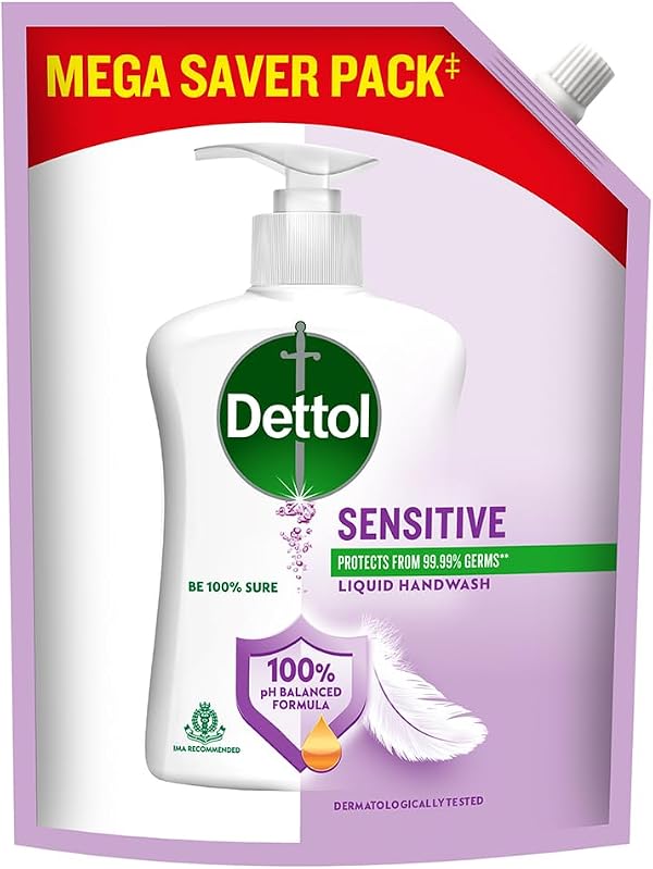 Dettol Liquid Hand wash, Sensitive, 1350ml