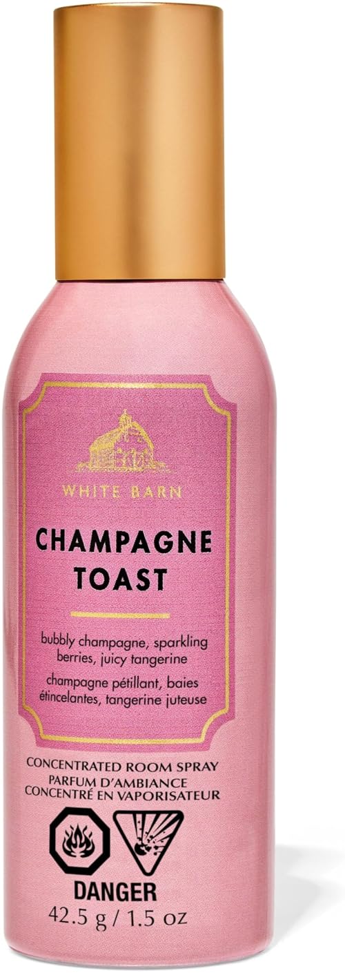 Bath & Body Works Champagne Toast Fragrant Room Sprays | 42.5 g / 1.5 oz | Fragrance - Fruity & Bright | Gender - Unisex