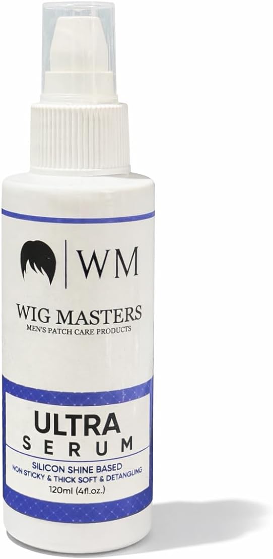 Wigmasters Hair Patch Serum | Shiny & Natural Look For 24 hours | Detangling Effect | Infused with Argan Oil | 120 ml