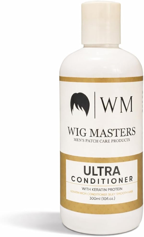 Wig Masters Hair Patch Conditioner For Hair Extensions And Wigs Sulfate Free Formula With Keratin Detangling Care Smoothness Gentle Nourishing 300ml