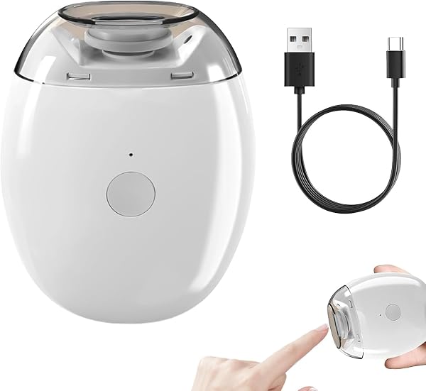 Automatic Electric Grinder & Trimmer with LED Light | Rechargeable Nail File, Shaper & Polisher | 3 Speed Settings | Safe Care for Adults, Kids & Seniors | Portable Electric Clipper