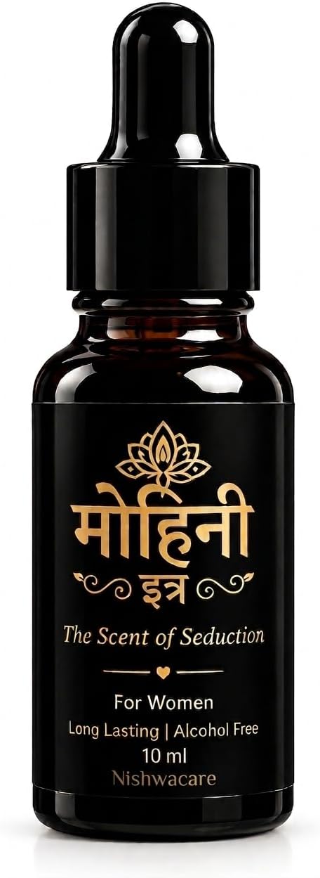 Mohini Itra Attar for Women, Premium Long Lasting Perfume Oil, Alcohol Free Fragrance, 10 ml
