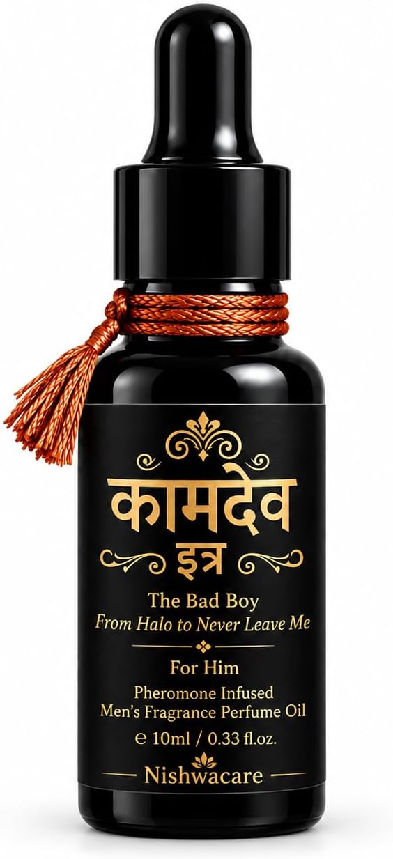 Kamdev Itra Attar for men, Premium Long Lasting Perfume Oil, Alcohol Free Fragrance, 10 ml