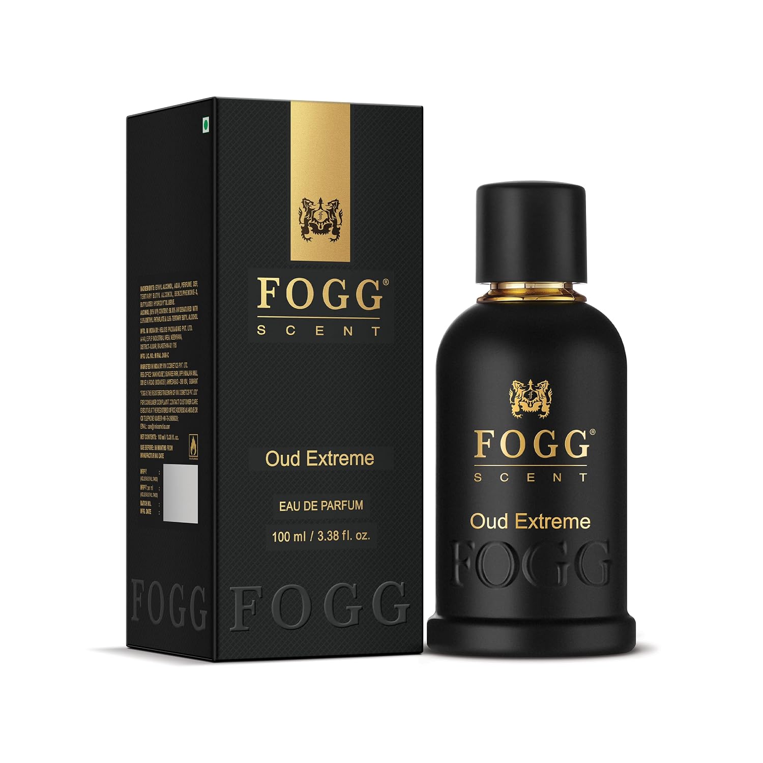 Fogg Scent Oud Extreme Perfume for Men, Long-Lasting, Fresh & Powerful Fragrance, Eau de Parfum, 100 ml