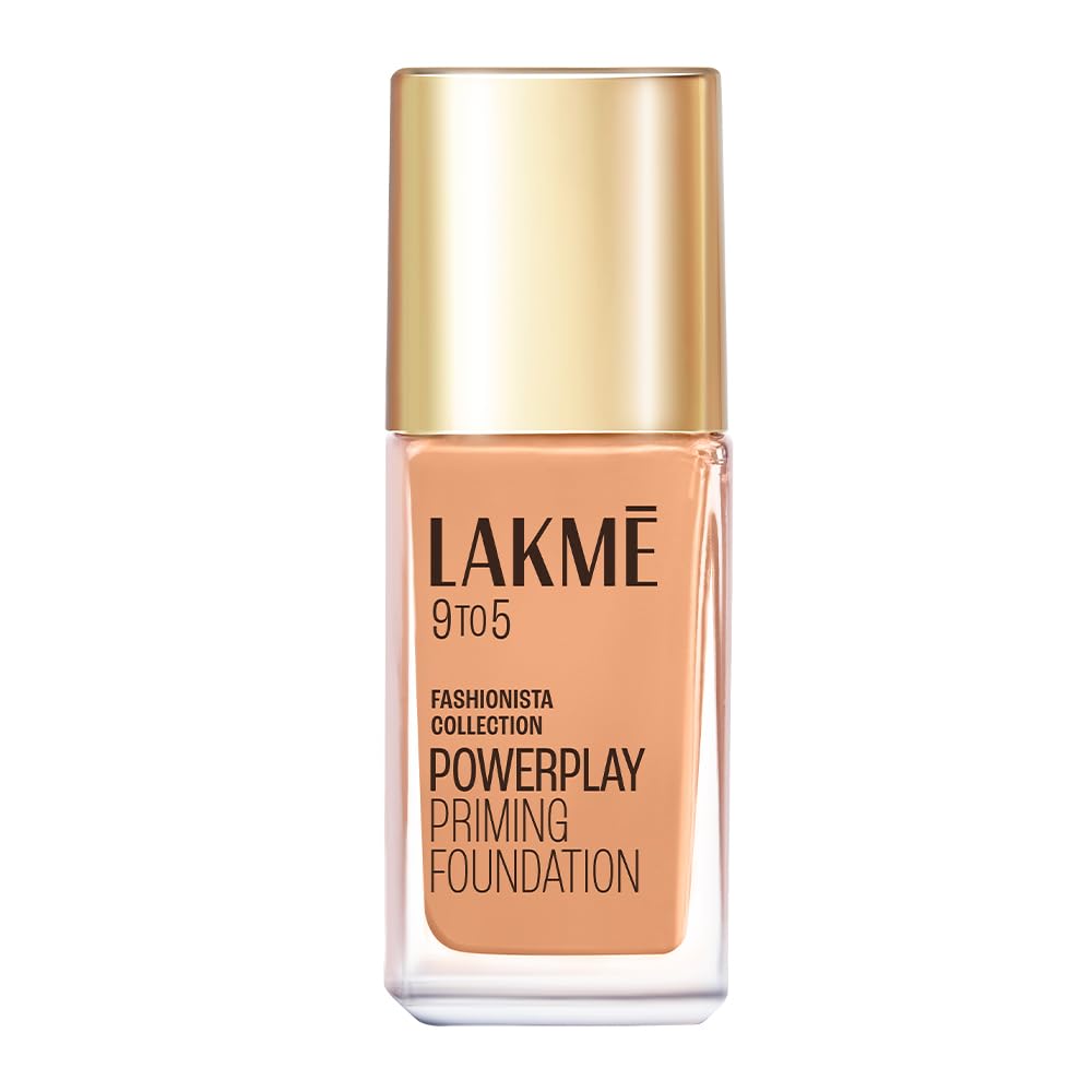 Lakmé 9To5 Primer + Matte Perfect Cover Foundation — W240 Warm Beige (25ml)