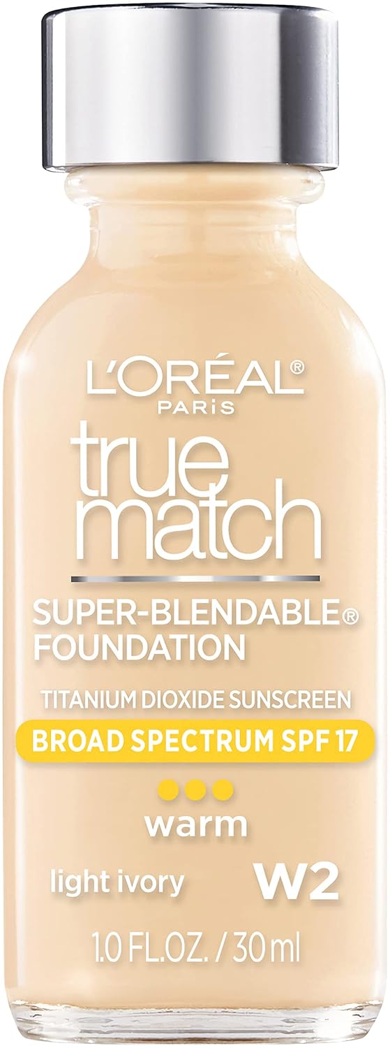 L'Oréal Paris True Match Super-Blendable Liquid Foundation — Light Ivory (30ml)